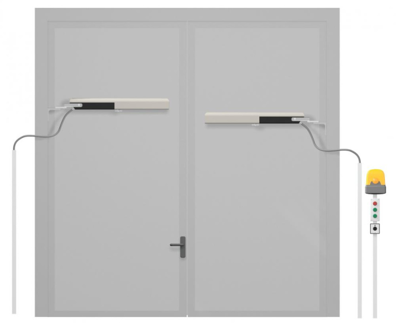 Ворота противопожарные распашные ВПР-60К