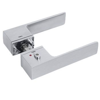 Ручка Tupai Big Line 4084 5REP-96 (с блокировкой) правая хром матовый R WC (полотно 38-45 мм)